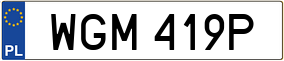 Truck License Plate
